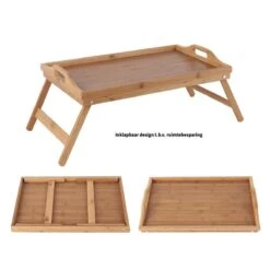 Dienblad Voor Op Bed - Dienblad Met Pootjes - Bedsteun Van Bamboe Hout - Ontbijt Dienblad - Bedtafel - Ontbijt Op Bed - Ca. 63 X 27,3 X 22,5 Cm - Lichte Houtskleur - Anno 1588 -Merkloos Verkoopwinkel 1200x1200 2907