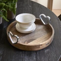 Riviera Maison Dienblad Rond - Pretty Hearts Serving Tray - Naturel -Merkloos Verkoopwinkel 1200x1200 2916