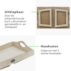 Cheqo® Armleuning Dienblad Met Poten - Ontbijt Op Bed - Uitklapbare Poten - Met Bankklem - Banktafel - Voor Op De Bank Of Op Bed -Merkloos Verkoopwinkel 1200x1200 2921