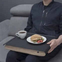 Bosign Laptray, Schoottafel, Schootkussen, Laptoptafel Met Lichte Antislip Werking Op Werkblad - Camel/Zwart - 46 X 38 X 6.5 Cm -Merkloos Verkoopwinkel 1200x1200 2930