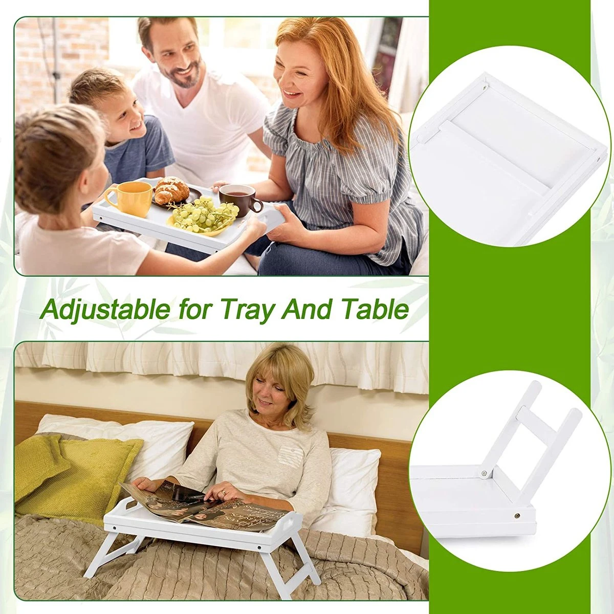 Merkloos Beddienblad, Inklapbare Poten Met Handgrepen, Ontbijtdienblad Voor Bank, Eten, Tekenen, Platen, Bamboe, Dienblad, Schoot, Bureau, Snackdienblad 2 Merkloos Beddienblad, Inklapbare Poten Met Handgrepen, Ontbijtdienblad Voor Bank, Eten, Tekenen, Platen, Bamboe, Dienblad, Schoot, Bureau, Snackdienblad - Afbeelding 2