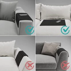 Oneiro’s Luxe Dienblad FLEXY Zwart 44 X 24 Cm - 100% Bamboe - Bank - Stoel - Duurzaam - Armleuning Dienbladen - Zwart - Beschermende Coating - Anti Slip - Organizer -Merkloos Verkoopwinkel 1200x1200 2947