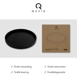 QUVIO Houten Dienblad Rond - Dienblad - Dienbladen - Decoratieve Dienbladen - Design Presenteerblad - Sierschaal - Decoratieschaal - Tapasplank - Serveerschaal - Hout - Diameter 24 Cm - Zwart 15 QUVIO Houten Dienblad Rond - Dienblad - Dienbladen - Decoratieve Dienbladen - Design Presenteerblad - Sierschaal - Decoratieschaal - Tapasplank - Serveerschaal - Hout - Diameter 24 Cm - Zwart -Merkloos Verkoopwinkel 1200x1200 2964