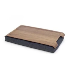 Bosign Laptray Mini (licht) Antislip, Schootkussen, Schoottafel, Laptoptafel Dienblad Met Kussen Walnoot Met Houten Bovenblad - 43 X 23 X 6,5 Cm -Merkloos Verkoopwinkel 1200x1200 2974
