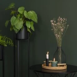 QUVIO Dienblad Met Handvaten - Schaal - Decoratieve Dienbladen - Presenteerblad - Sierschaal - Serveerschaal - Woonaccessoires - Rond - Diameter Van 28 Cm - Rotan - Lichtbruin -Merkloos Verkoopwinkel 1200x1200 2978