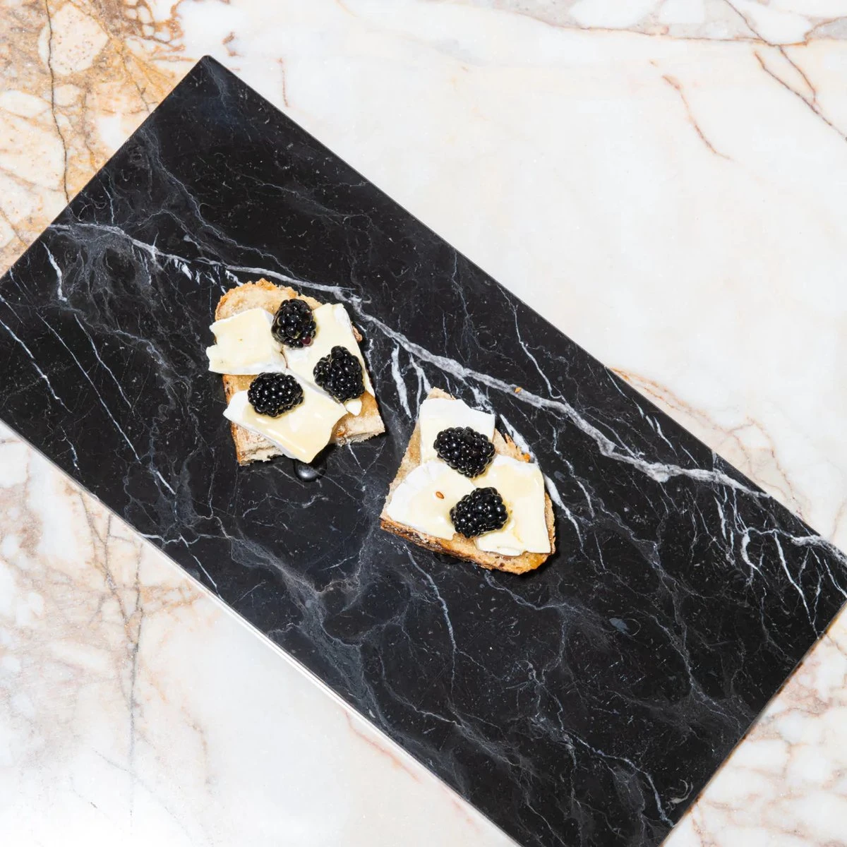 Zwart Marmeren Rechthoekig Tray - Dessertbord - Dienblad - Plaat 15x30 Cm 3 Zwart Marmeren Rechthoekig Tray - Dessertbord - Dienblad - Plaat 15x30 Cm - Afbeelding 3