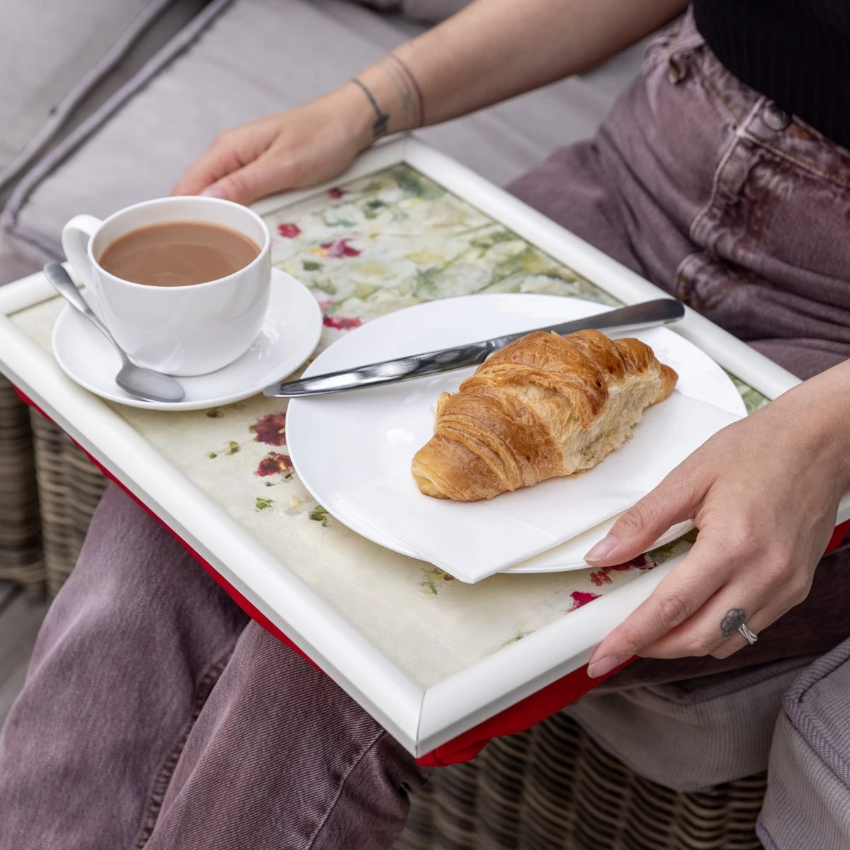 Laptray, Schoot Dienblad, Wilde Klaprozen, 44 X 34 Cm - Creative Tops 4 Laptray, Schoot Dienblad, Wilde Klaprozen, 44 X 34 Cm - Creative Tops - Afbeelding 4