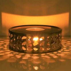 Luxe RVS Theepot Warmhouder / Rechaud Voor Waxinelicht / Theewarmer / Thee Warmhoudplaat / Theepot Verwarmer / Theelichthouder Voor Theepot / Tea Maker / Theekoker / Warmhoudschaal / Koffie Warmer