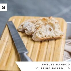 LARS NYSØM Metalen Broodtrommel Met Broodzak 34x18.5x13.5cm Cool Grey -Merkloos Verkoopwinkel 1200x1200 3081