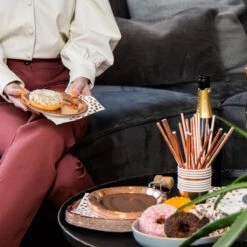 Partizzle 25 Pers. Wegwerp Servies Set - Verjaardag Bruiloft Sweet 16 Huwelijk Versiering - Borden Bekers Feestartikelen - Rose Goud Feest -Merkloos Verkoopwinkel 1200x1200 3092