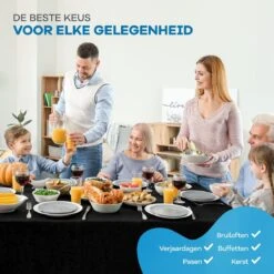 WITTS Luxe Tafelkleed - Waterafstotend - Tafellaken - Zwart - 259x152 CM - Tafelzeil - Tafelkleed Katoen 11 WITTS Luxe Tafelkleed - Waterafstotend - Tafellaken - Zwart - 259x152 CM - Tafelzeil - Tafelkleed Katoen -Merkloos Verkoopwinkel 1200x1200 3123