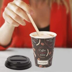 Koffiebekers To Go - 80 Bedrukte Kartonnen Wegwerp Koffiebeker - Koffiekopjes - Koffiebeker - Koffiemokken - Met Deksels En Roerstaafjes - Warme En Koude Dranken - 350ml -Merkloos Verkoopwinkel 1200x1200 3126