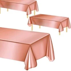 Merkloos Folie Tafelkleed - Rosé Goud - 137 X 274 CM - Tafelzeil -Merkloos Verkoopwinkel 1200x1200 3137