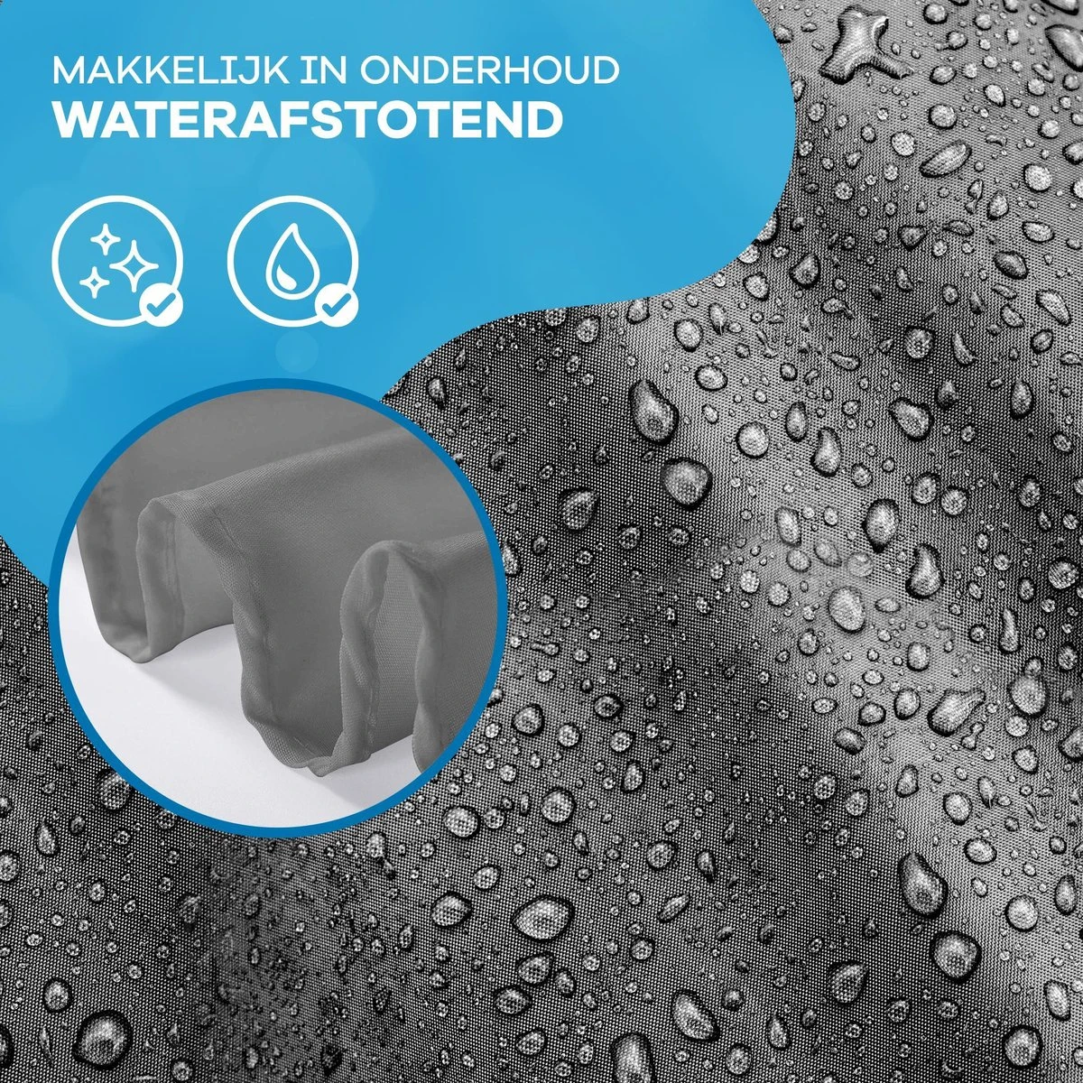 WITTS Luxe Tafelkleed - Hoge Kwaliteit/ Waterafstotend - Tafellaken - Grijs - 259x152 CM - Tafelzeil - Tafelkleed Katoen 3 WITTS Luxe Tafelkleed - Hoge Kwaliteit/ Waterafstotend - Tafellaken - Grijs - 259x152 CM - Tafelzeil - Tafelkleed Katoen - Afbeelding 3