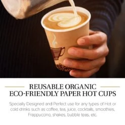 Kartonnen Beker 200ml -8 Oz - 100 Stuks- Recyclable Wegwerp Papieren Bekers - Coffee Cups -Merkloos Verkoopwinkel 1200x1200 3175