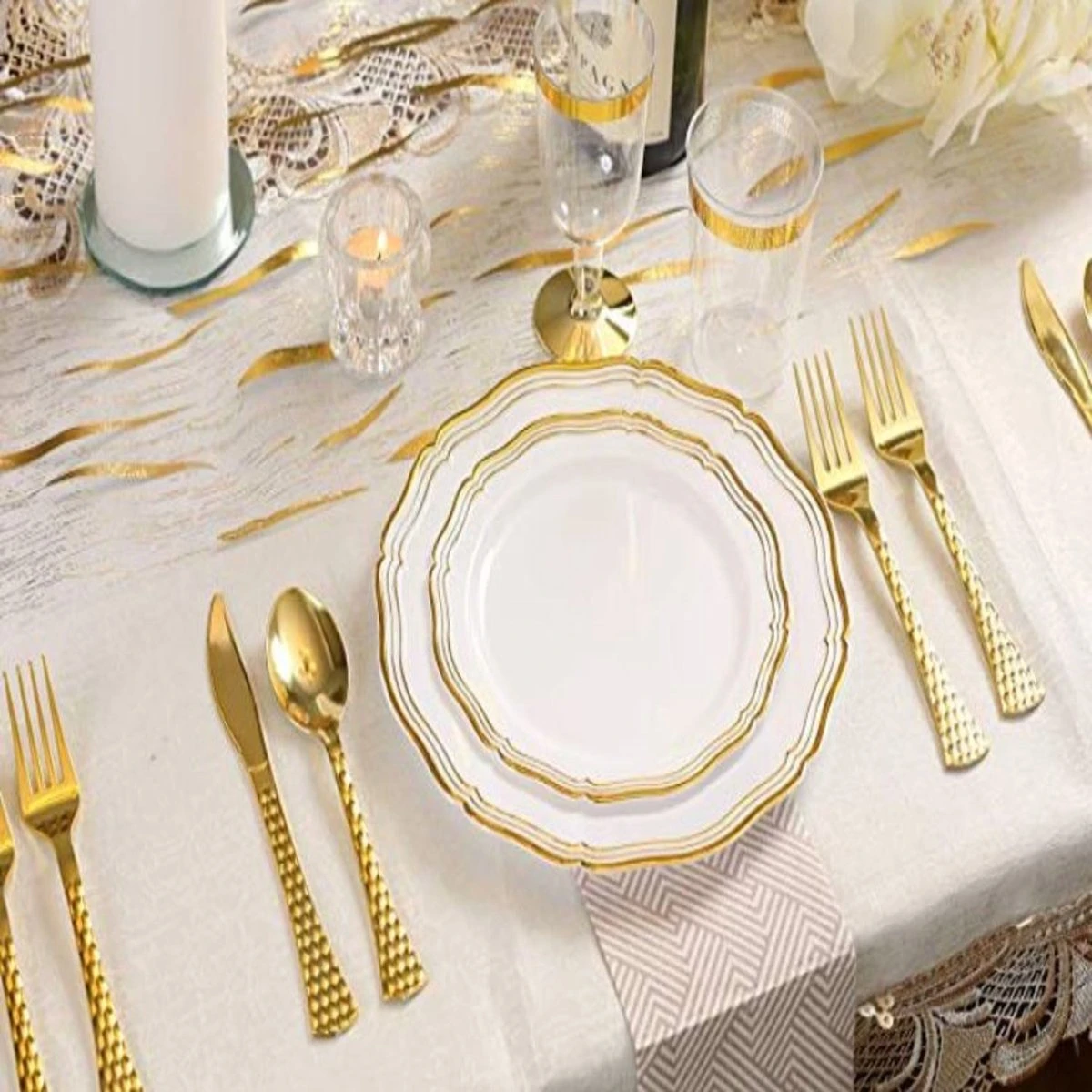 Glamour - 120st Luxe Goud Bestekset 3 Glamour - 120st Luxe Goud Bestekset - Afbeelding 3