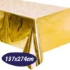 Merkloos Folie Tafelkleed - Goud - 137 X 274 CM - Tafelzeil