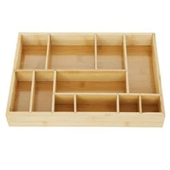 Merkloos Decopatent® Bestekbak - Lade Organizer - Besteklade - Bamboe - Hout - Bestek Bak Organizer Houder Voor Keukenla - Bestekcassette -Merkloos Verkoopwinkel 1200x1200 344