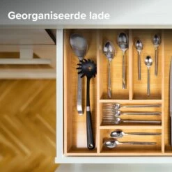 Coninx Bestekbak Bamboe 31CM Breed - Besteklade - Opbergbak - Duurzaam - Voor Laden Vanaf 47cm Diep -Merkloos Verkoopwinkel 1200x1200 372