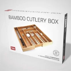 Gadgy Uitschuifbare Bestekbak - Uitschuifbare Bestekcassette Hout - Besteklade - Ladeverdeler - 6/8 Vakken - Bamboe -Merkloos Verkoopwinkel 1200x1200 379