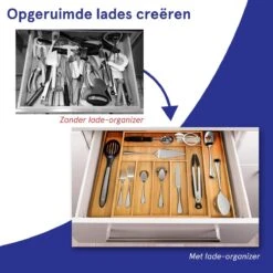 ACAZA Uitschuifbare Bestekbak In Bamboe Hout, Besteklade Met 7 Tot 9 Vakken, Ladeverdeler, Opbergbak, Bestekcassette, Verstelbaar -Merkloos Verkoopwinkel 1200x1200 397