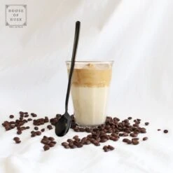 House Of Husk Latte Macchiato Lepels Set - Lange Theelepels - Koffielepels - Longdrinklepels - Sorbetlepels - Barlepel - RVS - 6 Stuks - 20CM - Zwart -Merkloos Verkoopwinkel 1200x1200 401