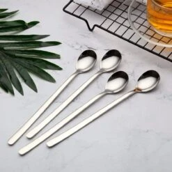 House Of Husk Latte Macchiato Lepels Set - Lange Theelepels - Koffielepels - Longdrinklepels - Sorbetlepels - Barlepel - RVS - 6 Stuks - 20CM - Zilver 17 House Of Husk Latte Macchiato Lepels Set - Lange Theelepels - Koffielepels - Longdrinklepels - Sorbetlepels - Barlepel - RVS - 6 Stuks - 20CM - Zilver -Merkloos Verkoopwinkel 1200x1200 454