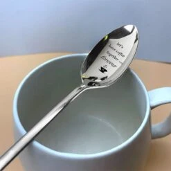 Merkloos Lepel Met Tekst - "Let's Have Coffee Together Forever" - 19.5cm - Valentijn Cadeau Voor Hem Of Haar - Valentijnsdag Verrassing - Versierde Lepel - Lange Lepel - Cadeautje -Merkloos Verkoopwinkel 1200x1200 460