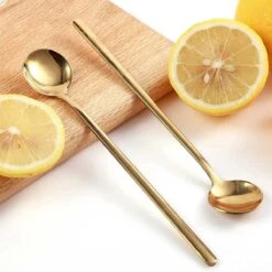 House Of Husk® Lange Theelepels Set - Latte Macchiato Lepels - Koffielepels - Theelepeltjes - RVS - 17cm - 6 Stuks - Goud 8 House Of Husk® Lange Theelepels Set - Latte Macchiato Lepels - Koffielepels - Theelepeltjes - RVS - 17cm - 6 Stuks - Goud -Merkloos Verkoopwinkel 1200x1200 464