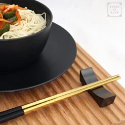 House Of Husk Chopsticks Set - Koreaanse Eetstokjes - Vaatwasserbestendig - RVS - 5 Paar - Duo Tone - Zwart Goud 10 House Of Husk Chopsticks Set - Koreaanse Eetstokjes - Vaatwasserbestendig - RVS - 5 Paar - Duo Tone - Zwart Goud -Merkloos Verkoopwinkel 1200x1200 487
