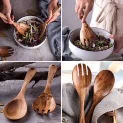 Dayshake Olijfhouten Slabestek 2-delig - Luxe Slacouvert - Duurzaam Salade Bestek - Saladebestek - Vaatwasserbestendig -Merkloos Verkoopwinkel 1200x1200 547