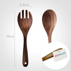 Dayshake Olijfhouten Slabestek 2-delig - Luxe Slacouvert - Duurzaam Salade Bestek - Saladebestek - Vaatwasserbestendig -Merkloos Verkoopwinkel 1200x1200 548