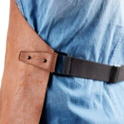 Schort Van Gerecycled Leer - Lichtbruin - Duurzaam Vervaardigd Van Leerresten - Klaar Voor Het BBQ Seizoen -Merkloos Verkoopwinkel 1200x1200 551