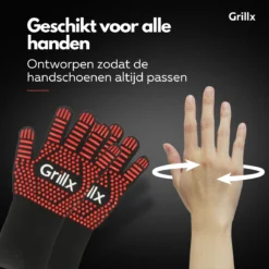 GrillX Hittebestendige Handschoenen - 2 Stuks - Ovenwanten - BBQ Handschoenen Tot 500°C - Ovenhandschoenen - BBQ Accesoires -Merkloos Verkoopwinkel 1200x1200 561