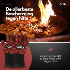 GrillX Hittebestendige Handschoenen - 2 Stuks - Ovenwanten - BBQ Handschoenen Tot 500°C - Ovenhandschoenen - BBQ Accesoires -Merkloos Verkoopwinkel 1200x1200 562