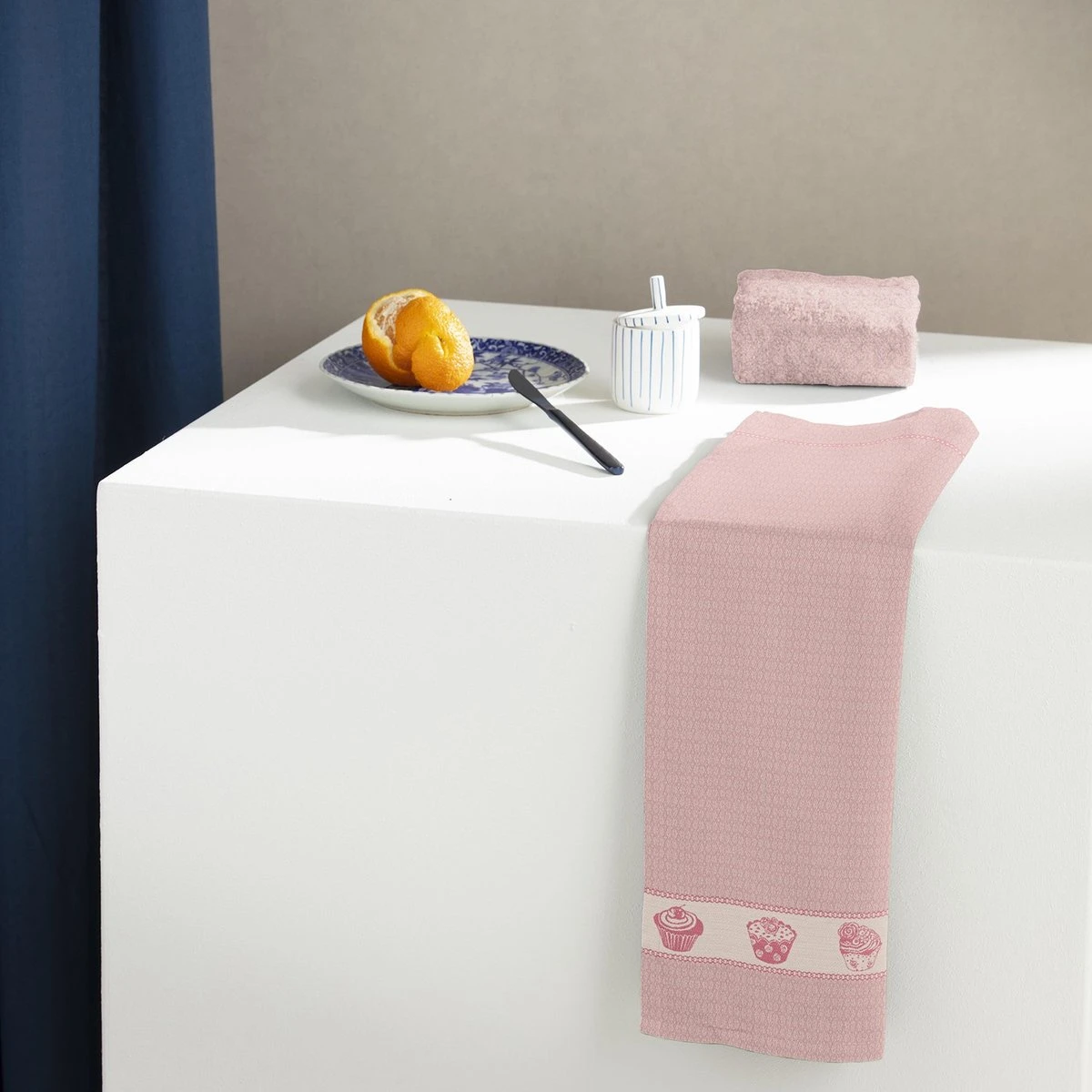 DDDDD 2x Theedoek + 2x Keukendoek Bakery - Pink 4 DDDDD 2x Theedoek + 2x Keukendoek Bakery - Pink - Afbeelding 4