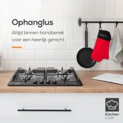 KitchenLove Ovenwanten - 2 Stuks Ovenhandschoenen - Hittebestendig Tot 250 °C - Siliconen - Rood -Merkloos Verkoopwinkel 1200x1200 632