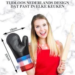 Fuwooo® Ovenwanten - Ovenhandschoenen - Siliconen - BBQ - Max 230°C -Merkloos Verkoopwinkel 1200x1200 645