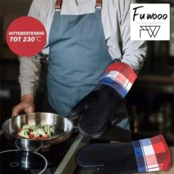 Fuwooo® Ovenwanten - Ovenhandschoenen - Siliconen - BBQ - Max 230°C -Merkloos Verkoopwinkel 1200x1200 646