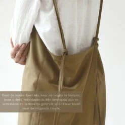 House Of Husk Linnen Keukenschort - Dames Kook Schort - Apron - Crossback - Khaki -Merkloos Verkoopwinkel 1200x1200 672