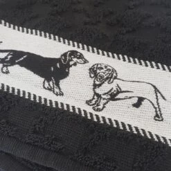 DDDDD Saar - 2x Theedoek & 2x Keukendoek - Black -Merkloos Verkoopwinkel 1200x1200 720