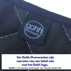 Gohh 2 Canvas Ovenhandschoenen Ovenwanten Zwart - 33 Cm (tot 300 Graden) -Merkloos Verkoopwinkel 1200x1200 771