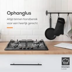 KitchenLove Ovenwanten - 2 Stuks Ovenhandschoenen - Hittebestendig Tot 250 °C - Siliconen - Zwart -Merkloos Verkoopwinkel 1200x1200 786