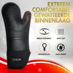 WITTS Ovenwanten - Bescherming Tot 230 °C - Siliconen Ovenhandschoenen - 2 Stuks -Merkloos Verkoopwinkel 1200x1200 803