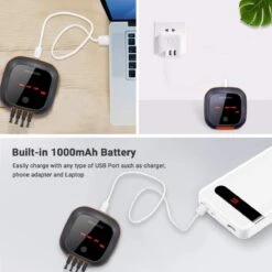 Inkbird IBT-4XS Bluetooth Thermometer - Keukenthermometer - Oplaadbare Accu -Merkloos Verkoopwinkel 1200x1200 924