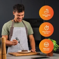 Captain Cook Keukenthermometer - Inclusief E-Kookboek - Vleesthermometer - BBQ Thermometer- Suikerthermometer - Kernthermometer -Merkloos Verkoopwinkel 1200x1200 928