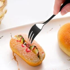 House Of Husk® Gebaksvorkjes - Dessertvorken - Taartvorkjes - Cocktailvorken - Klein Vorkjes - 12 Stuks - RVS - Zwart -Merkloos Verkoopwinkel 1200x1200 93