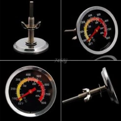 Merkloos Barbecue Thermometer - Temperatuurmeter - Tot 400 Graden - Inbouw - Voor BBQ, Smoker, Kamado, Rookoven, Pizzaoven - RVS - Geschikt Voor O.a. Weber & Houtskoolbarbecues -Merkloos Verkoopwinkel 1200x1200 936