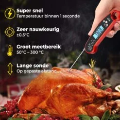 MostEssential Premium Vleesthermometer - BBQ Thermometer - Kernthermometer - Suikerthermometer - Voedselthermometer - Thermometer Koken - Keuken Thermometer - Digitaal – Draadloos - Waterdicht -Merkloos Verkoopwinkel 1200x1200 959