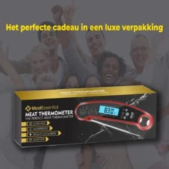 MostEssential Premium Vleesthermometer - BBQ Thermometer - Kernthermometer - Suikerthermometer - Voedselthermometer - Thermometer Koken - Keuken Thermometer - Digitaal – Draadloos - Waterdicht -Merkloos Verkoopwinkel 1200x1200 964